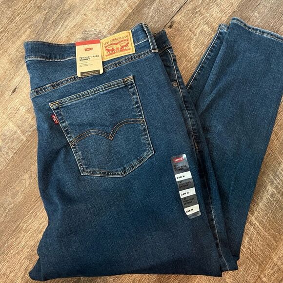 Levi's 721 High Rise Skinny Jean-Size 24W - Picture 1 of 9